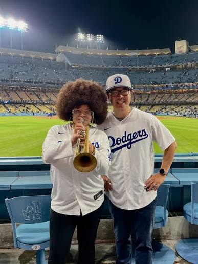 Tatiana Tate! #californiabychoice #dodgers #edwindiaz #trumpet