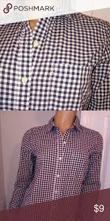 Black And White Checkered Button Up Shirt Gap Shirt Black White Checkered Gap Tops Button Down Shirts Gap Shirt Fashion Clothes Design