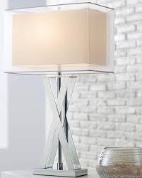 A Look Of Sophistication This Modern Chrome Table Lamp Is The Perfect Solution For My Latest Airbnb Client In 2020 Chrome Table Lamp Table Lamp Modern Table Lamp