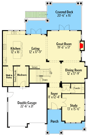 Exclusive 4 Bed Modern Craftsman With Entertaining In Back 270011af Floor Plan Main Level Floor Plans House Plans Narrow Lot Floor Plans