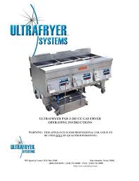 Maybe you would like to learn more about one of these? Ultrafryer Par 2 20f Ce Gas Fryer Operating Parts Town