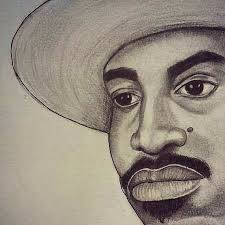 Breaking Wave" 3" x 3," yellow pencils 1, 2 , 3