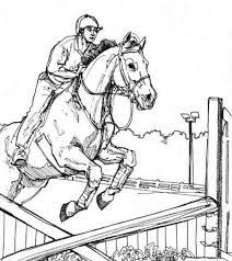 Free coloring pages to download and print. Realistic Horse Jumping Horse Coloring Pages Novocom Top
