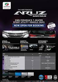 Quotation akan disediakan samada dari msig insurance berhad atau pacific insurance berhad atau etiqa general takaful berhad ataupun zurich general takaful berhad, mengikut jenis kenderaan. Perodua Aruz Suv Now Open For Booking Otr Estimated Prices Start From Rm72 200 News And Reviews On Malaysian Cars Motorcycles And Automotive Lifestyle