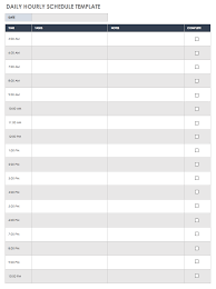 It allows for appointment space every quarter hour and you are given two lines of space to write in appointment. Free Printable Daily Calendar Templates Smartsheet