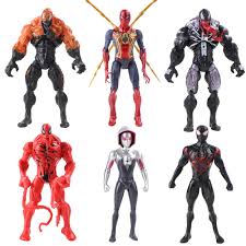 Sequel to the 2018 film 'venom'. 6 Teile Los Spiderman Figuren Led Licht Carnage Venom Miles Morales Spinne Frau Gwen Stacy Peni Parker Modell Spielzeug Action Figures Aliexpress