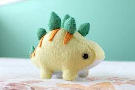 Pdf Pattern Felt Stegosaurus Dinosaur Plush Sewing Projects For Beginners Plushie Patterns Sewing Projects