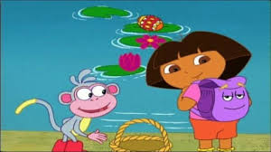 verso 3 dora no lleva reloj en la muñeca porque le aprieta dora no necesita neceser ni tampoco maleta porque le da jaqueca dora es corredora de fondo y tiene una meta pero no es atleta. Dora The Explorer Egg Hunt By Kids Global
