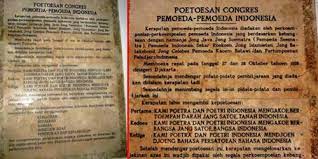 Lantas bagaimana kronologi atau sejarah sumpah pemuda yang merupakan. Teks Sumpah Pemuda Yang Asli Dan Benar Gambar