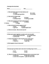 I couldn't wait to see the movie. Holes Quiz Worksheets Teaching Resources Teachers Pay Teachers