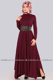 Bogazli Elbise Knz3190 Bordo Elbise Giyim Elbise Modelleri