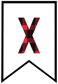 Free printable free printable letter crafts. Buffalo Plaid Free Printable Banner Letters Paper Trail Design