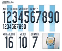 Football Teams Shirt And Kits Fan Font Argentina World Cup 2014 Football Fonts Jersey Font Argentina World Cup