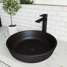 Our kitchen backsplashes and wall panels are easy to clean and protect your walls while you cook. Vigo Matteshell Black Glass Handmade Circular Vessel Bathroom Sink Reviews Wayfair
