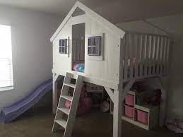 Now if you plan to simply use another method to climb on up, then by all means, it should not be an issue at all because the ladder isn't required for stability but it. Clubhouse Bed Full Size With Slide Treehouse Loft Bed Playhouse Bed Full Bed