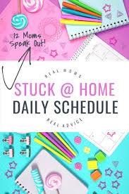 Learn how a daily preschool routine might work better. 12 Moms Share Stuck At Home Schedule For School Play