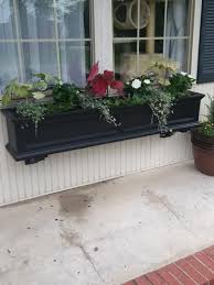 Mayne Self Watering Fairfield 11 In X 60 In Plastic Window Box 5824w The Home Depot Window Box Window Box Flowers Beautiful Gardens Landscape