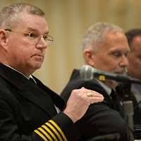 Right to left) Brig. Gen. Andrew Toth, commander,