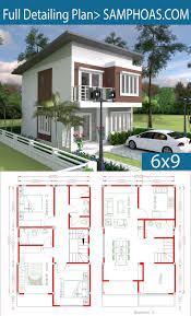 This design is great for a growing family. Simple Home Design Plan 6x9m With 3 Bedrooms Simple Home Design Plan 6x9m With 3 Bedrooms Tishia Baker Tish Simple House Design Simple House House Layout Plans