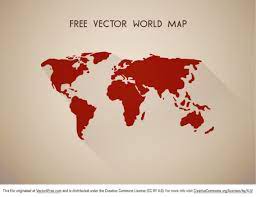 Find illustrations of map of the world. Free Vector World Map