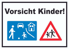 Hinweisschild Warnschild Achtung Vorsicht Kinder Hinweisschilder Warnschild Verkehrsschilder