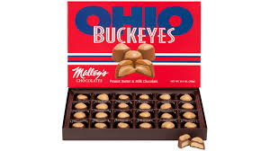 Buckeye brownies are a rich brownie topped with a peanut butter truffle layer for the ultimate indulgence. Buckeyes 14 5 Oz Box Malleys Chocolates