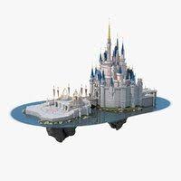 Roasted Turkey Modeled 3d Model Tokyo Disneyland Resort 3d Model Architecture Disneyland Cinderella Castle