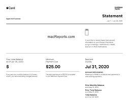 You can also see the last four digits of your physical card number and your device account number. How To View And Download Apple Credit Card Pdf Statements Macreports