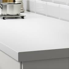 Ikea kitchen/utility room cabinets, white matt, laminate worktop, sink and tap. Saljan White Laminate Worktop 246x3 8 Cm Ikea