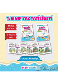 1 Sinif Yaz Tatili Seti Mavi Deniz Yayinlari 9786056926006