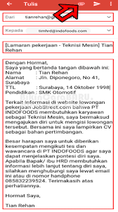 Namun sekarang ini, sudah ada teknologi internet dan juga surat elektronik yang kerap kali disebut dengan email. Contoh Surat Lamaran Kerja Via Email Hp Kumpulan Contoh Gambar