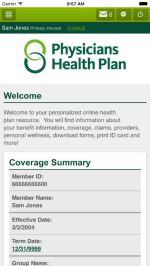 The department of health services provides a wide range of services, including free or low cost prescriptions for many. Manage Your Plan Physicians Health Plan