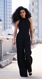 Black And White Casual Attire For Women Look Of The Week Black Zara Jumpsuit White Collar Glam In 2020 Professional Outfits Office Attire Women Casual Attire For Women
