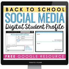 Use This Free Digital Back To School Student Profile Assignment As A Way Of Getting To Know Yo High School Activities Get To Know You Activities Google Student