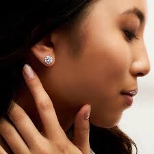 4.00 ct. t.w. CZ Stud Earrings in 14kt White Gold