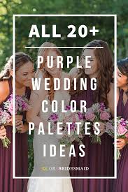 Every dress is delicate, intricate and stylish to the core. All 20 Purple Wedding Color Palettes Colorsbridesmaid