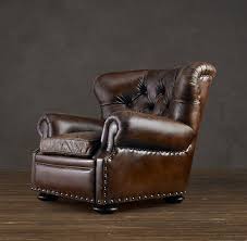 Churchill Leather Recliner With Nailheads Man Cave Furniture Man Chair Leather Chair
