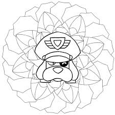 Print this free skin colonel ruffs coloring page for kids. Kleurplaat Brawl Stars Mandalas Colonel Ruffs 2