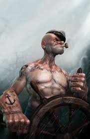 A Disturbingly Realistic Popeye Popeye The Sailor Man Fantasy Art Artwork