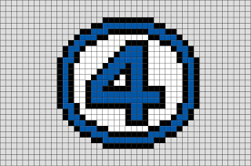 Fantastic Four Pixel Art Pixel Art Lego Art Art