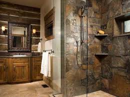 Stone Shower Small Rustic Bathrooms Cabin Bathroom Decor Rustic Bathrooms