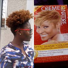 Long lasting hair color system that actually conditions relaxed and natural hair as it colors. My Hair Color A Review Of The Creme Of Nature Exotic Shine Color Afriziny