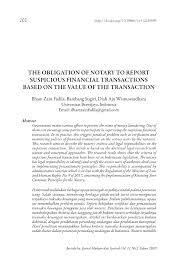 Memulai google classroom dengan referensi dan 2 tugas (membuat profil dan poster). Pdf The Obligation Of Notary To Report Suspicious Financial Transactions Based On The Value Of The Transaction