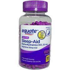 Equate Nighttime Sleep Aid Caplets 25 Mg 365 Count Walmart Com Walmart Com