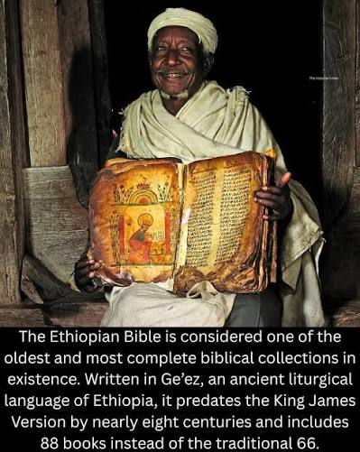 The Ethiopian biblical tradition stands out as one of the oldest in the  Christian world, rooted in a church that embraced Christianity in the 4th  century and preserved practices that disappeared elsewhere.