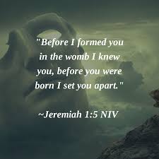 I appointed you a prophet k to the nations. 6 then i said, ah, lord g od! Before I Formed You In The Womb I Knew You Before You Were Born I Set You Apart Jeremiah 1 5 Niv Godknowsusallbyname Jeremiah 1 Knowing You Quotes
