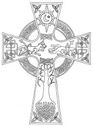 Celtic Cross By Pktmerlin85 On Deviantart Celtic Coloring Cross Coloring Page Mandala Coloring Pages