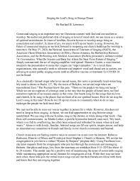 Critique papers require students to conduct a critical analysis of another piece of writing, often a book, journal article, or essay. Music In Christian Worship Research Papers Academia Edu