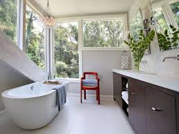 This bathroom had one big mirror and one sink in it, but there's plenty of space for a second sink and even more storage. Small Bathroom Ideas On A Budget Hgtv