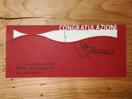 Congratulazioni Biglietto Laurea Auguri Rosso Festa Boarding Pass Travel
